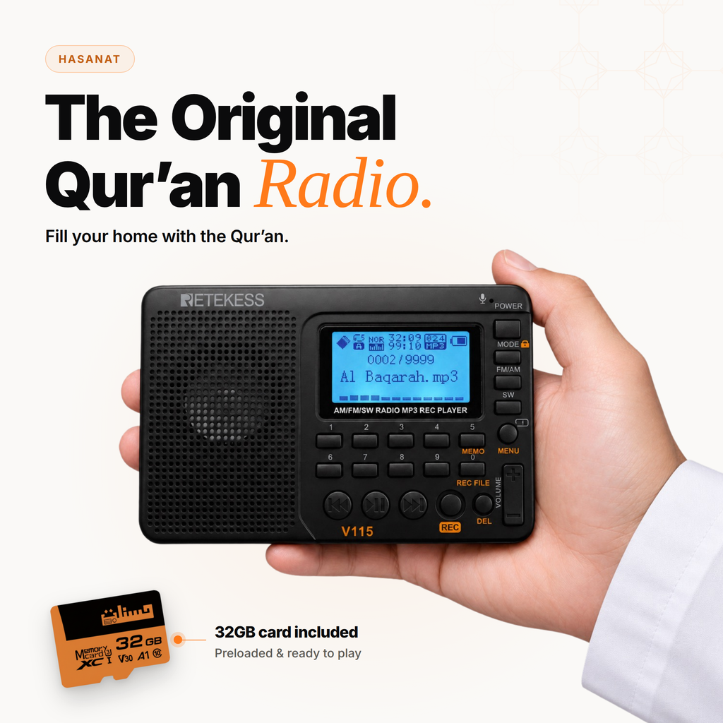Hasanat Quran Radio, a portable Quran player and speaker